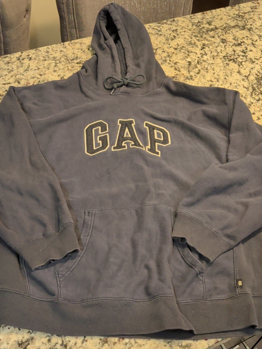 GAP Vintage Heavyweight Navy Hooded Sweatshirt